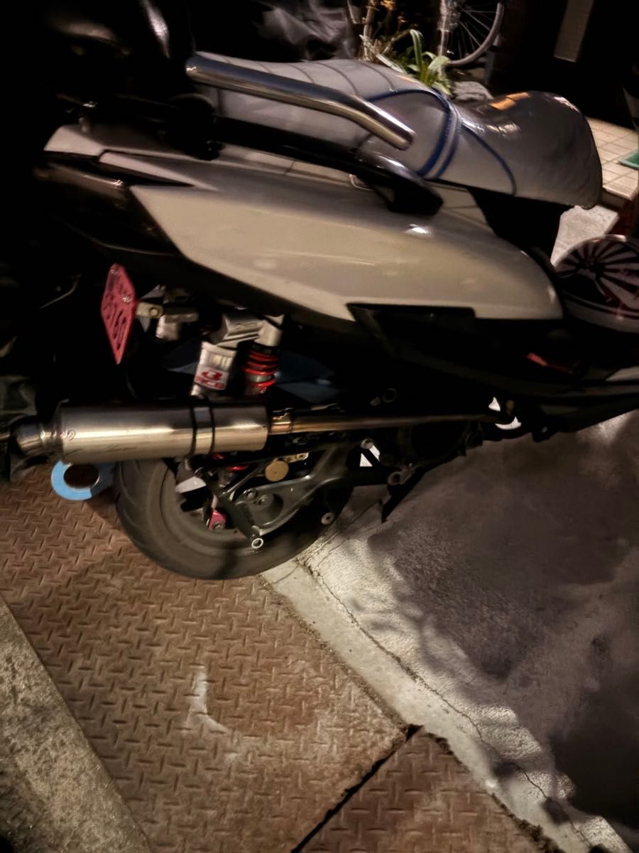 ガレージ バル製 1 2 3型シグナスX 消音100φサイレンサー仕様 レース用