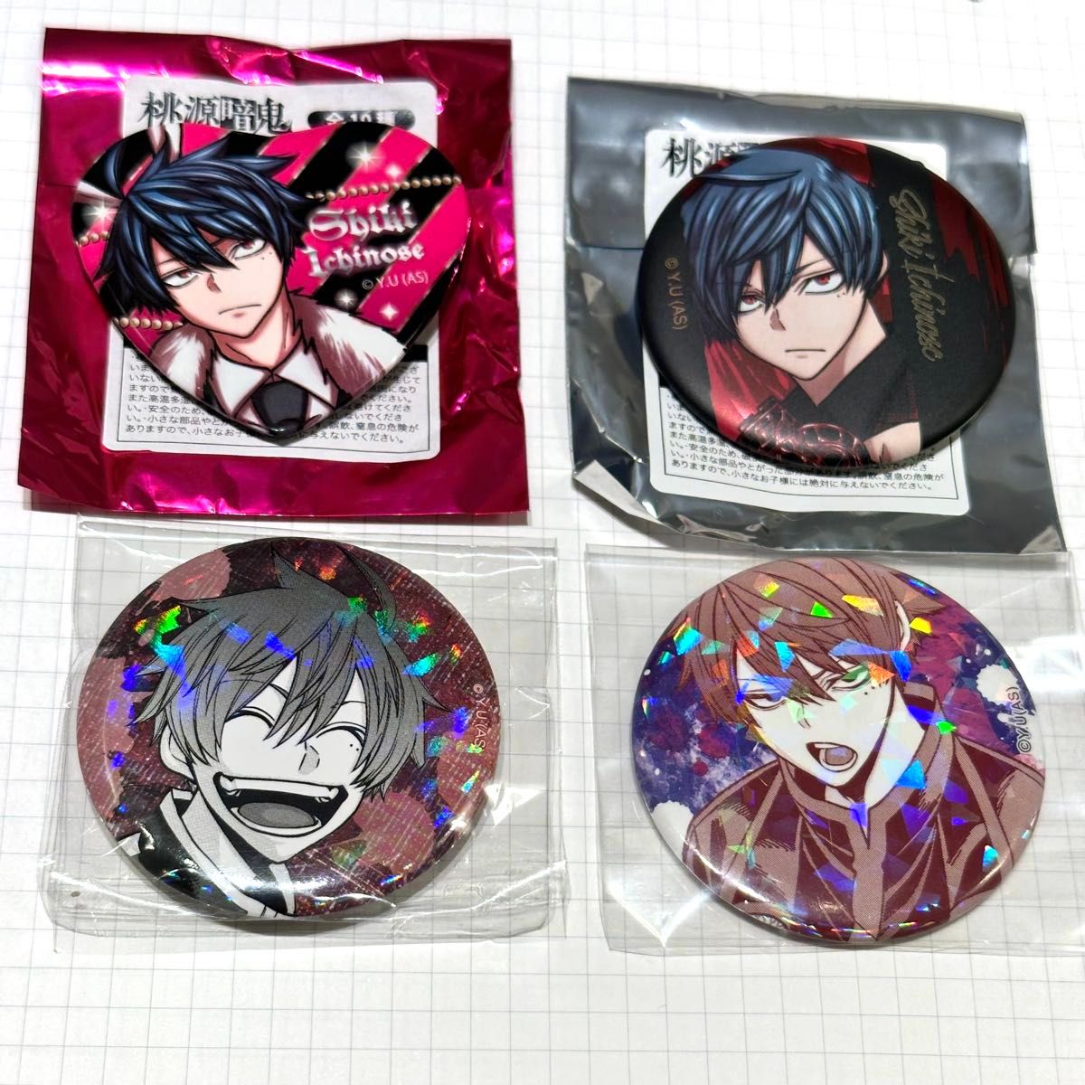 新品未使用】桃源暗鬼 一ノ瀬四季 炎鬼 トレーディングホログラム缶