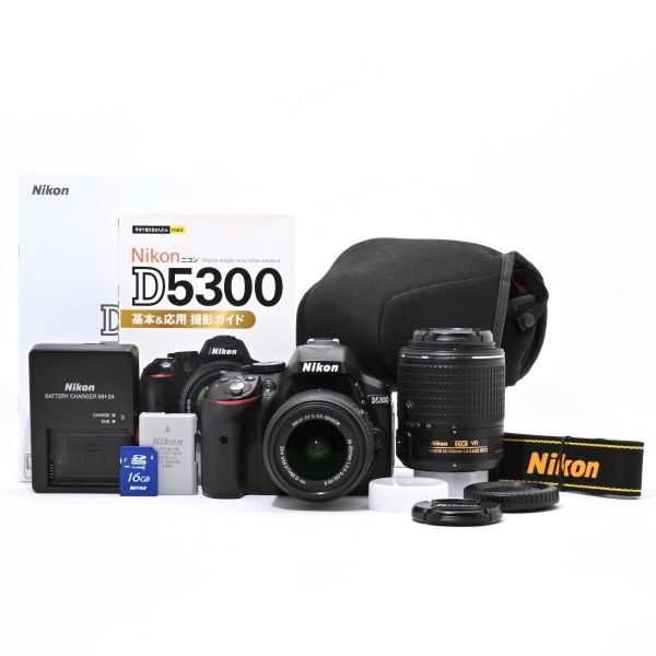 ニコン D5300 ダブルズームキット [ブラック] オークション比較 - 価格.com