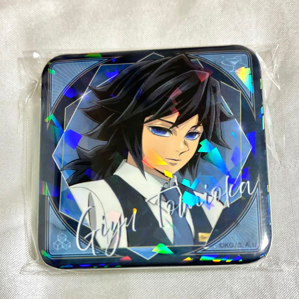 鬼滅の刃 モクテルバー コレクションロト グリッター缶バッジ 冨岡義勇