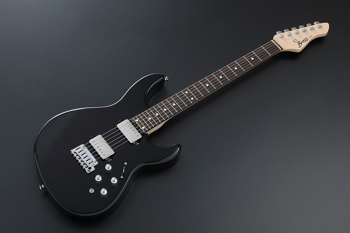 シンセサウンドを演奏できるエレキギターとワイヤレスMIDIペダル - AV