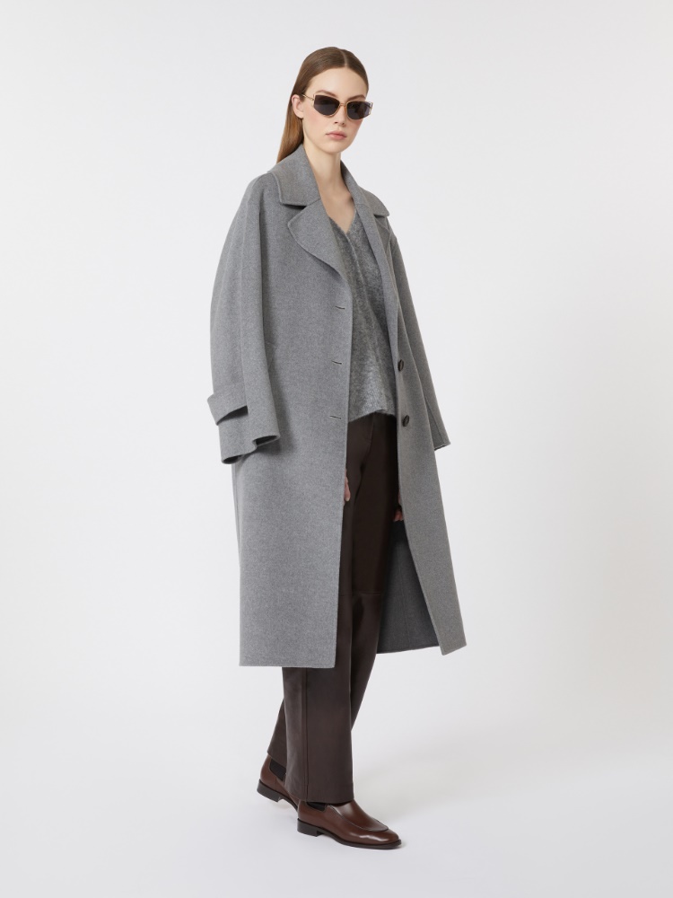 Single-breasted wool coat, medium grey | Max Mara