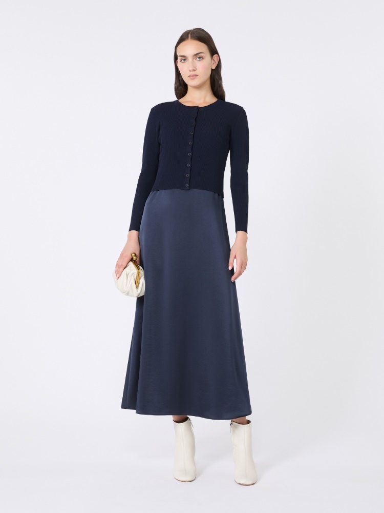 Viscose yarn cardigan, navy | Weekend Max Mara