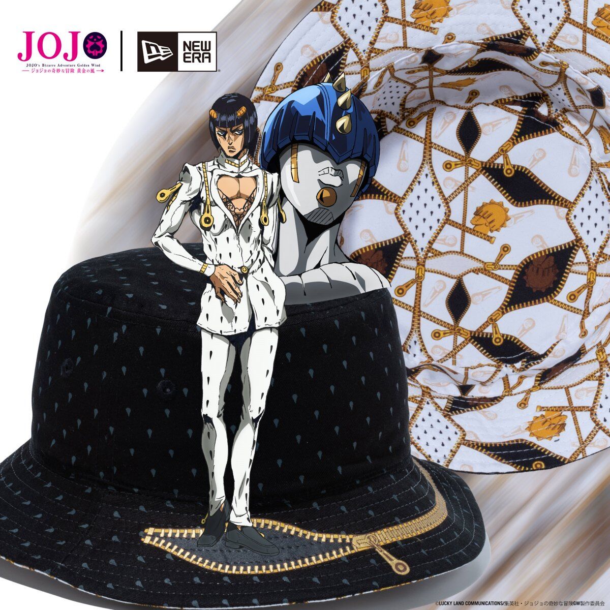 ジョジョの奇妙な冒険 黄金の風』×NEW ERA Bucket-01（全2種