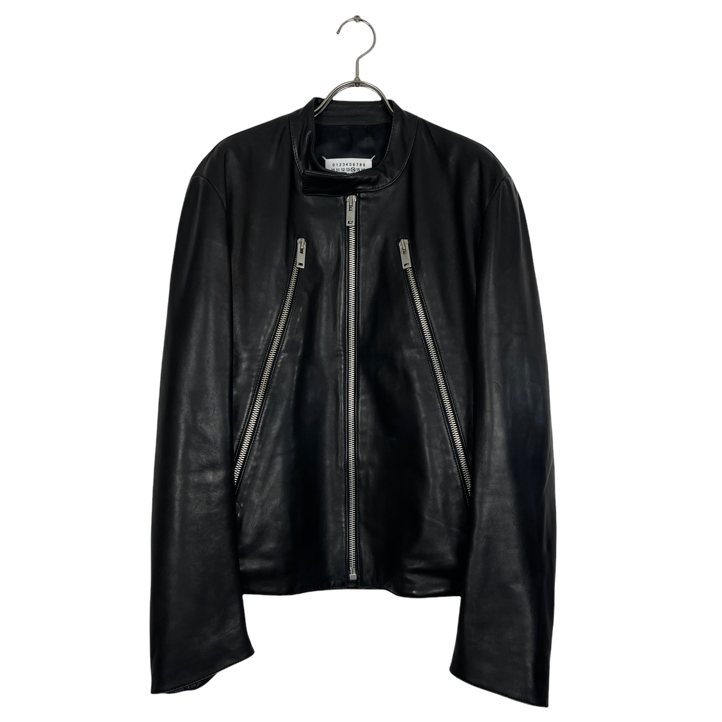 Maison Margiela(メゾン マルジェラ) 八の字 leather jacket (black