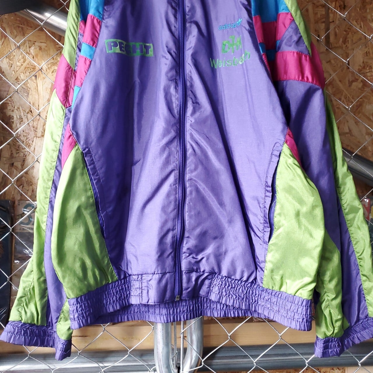 adidas アディダス 80s ヴィンテージ ワンポイント 刺繍 マルチカラー