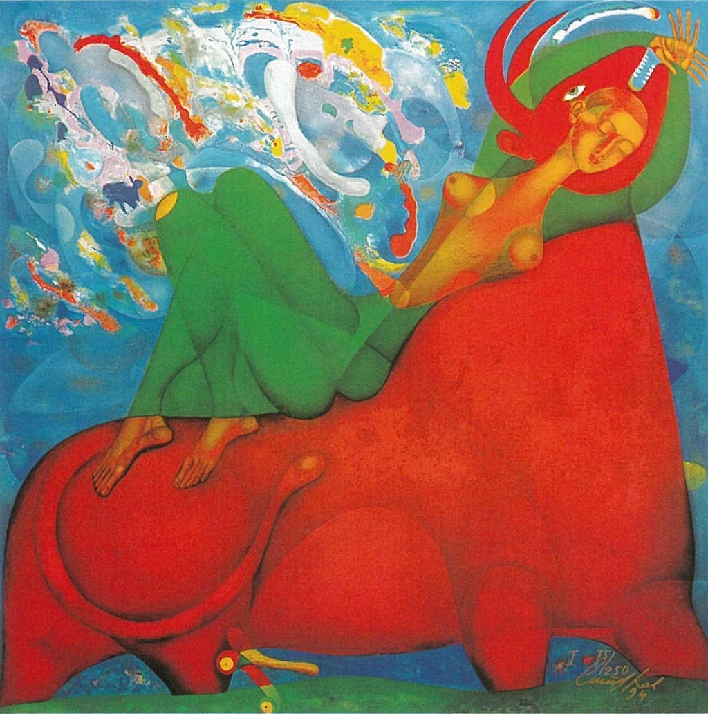 №.14『赤の女王様』 スヴェトラーナVヴァリュエヴァ シルクスクリーン