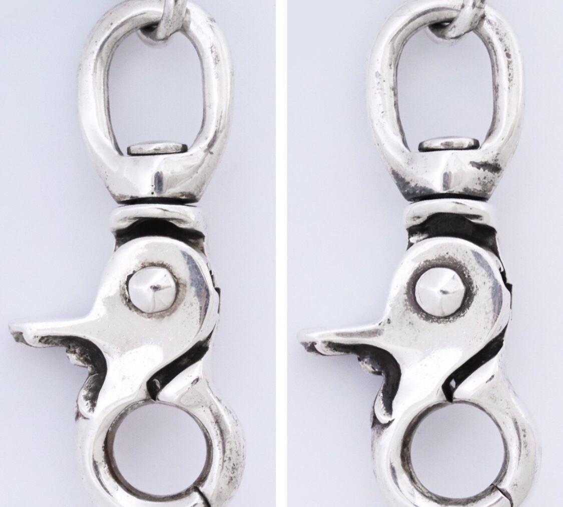 CHROME HEARTS クロスボール ウォレットチェーン #2 2クリップ ロング