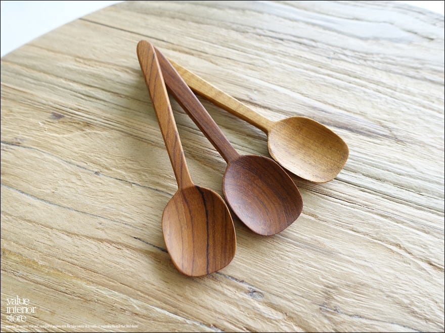 無垢材 アイスクリームスプーンL13.8cm ジェラートスプーン デザート