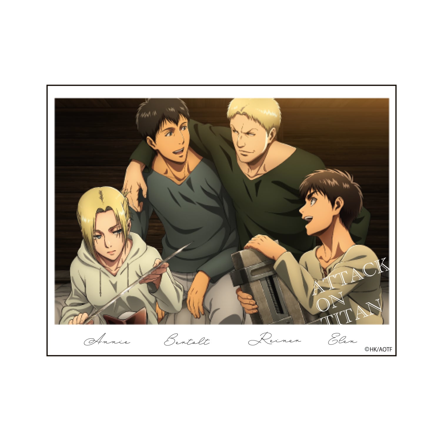 キャラクターステッカー 進撃の巨人 アニ＆ベルトルト＆ライナー