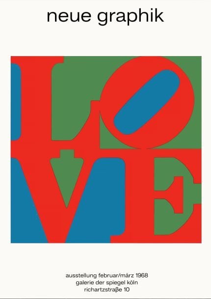 ロバート・インディアナ《 LOVE 》【ポスター＋フレーム】約 42 x 60