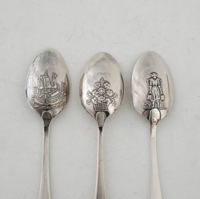 イギリス製シルバースプーン 6本セット ティースプーン コーヒー