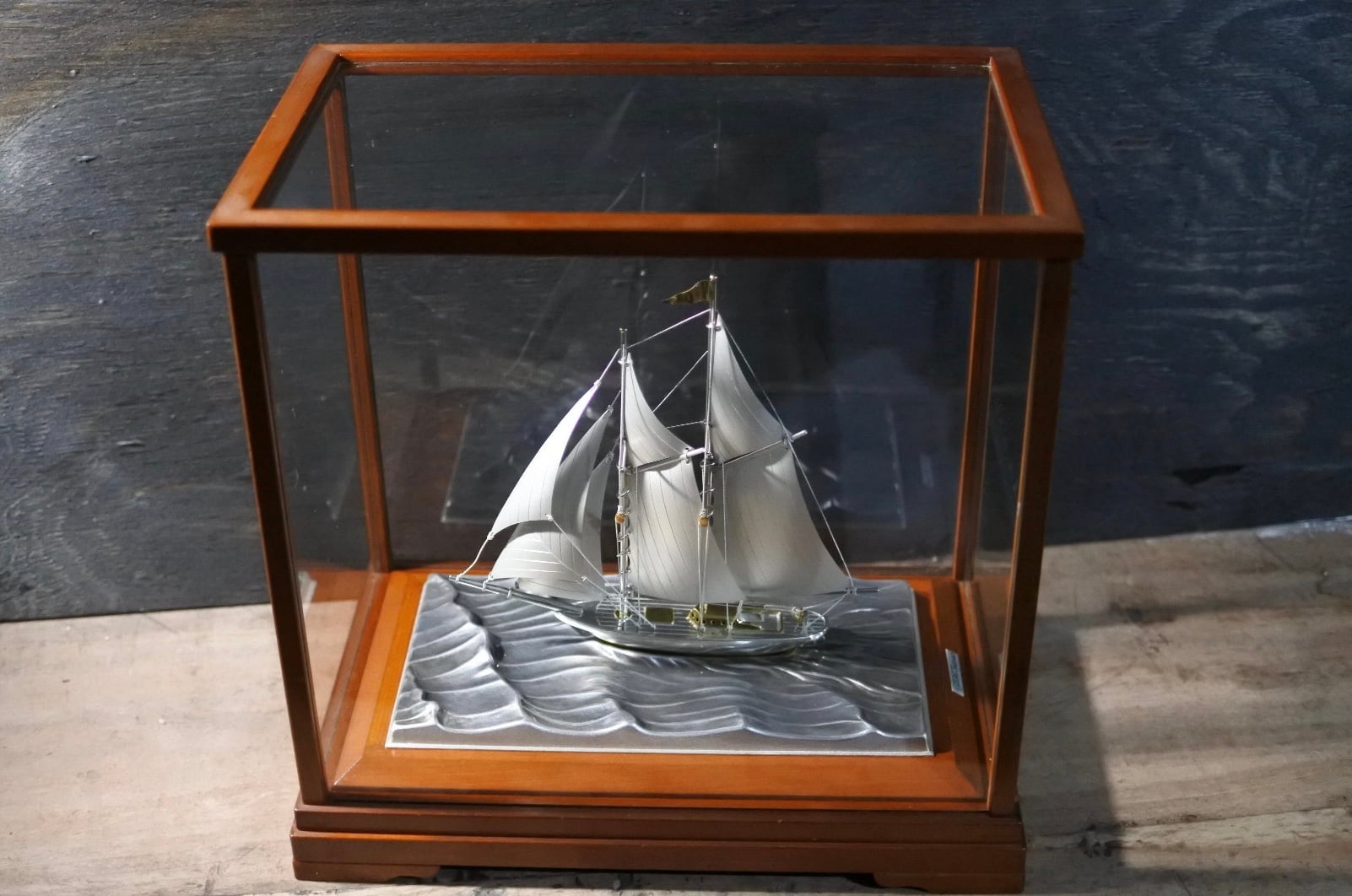 武比古 銀製 ヨット 2本マスト シルバー985 純銀 STERLING SILVER