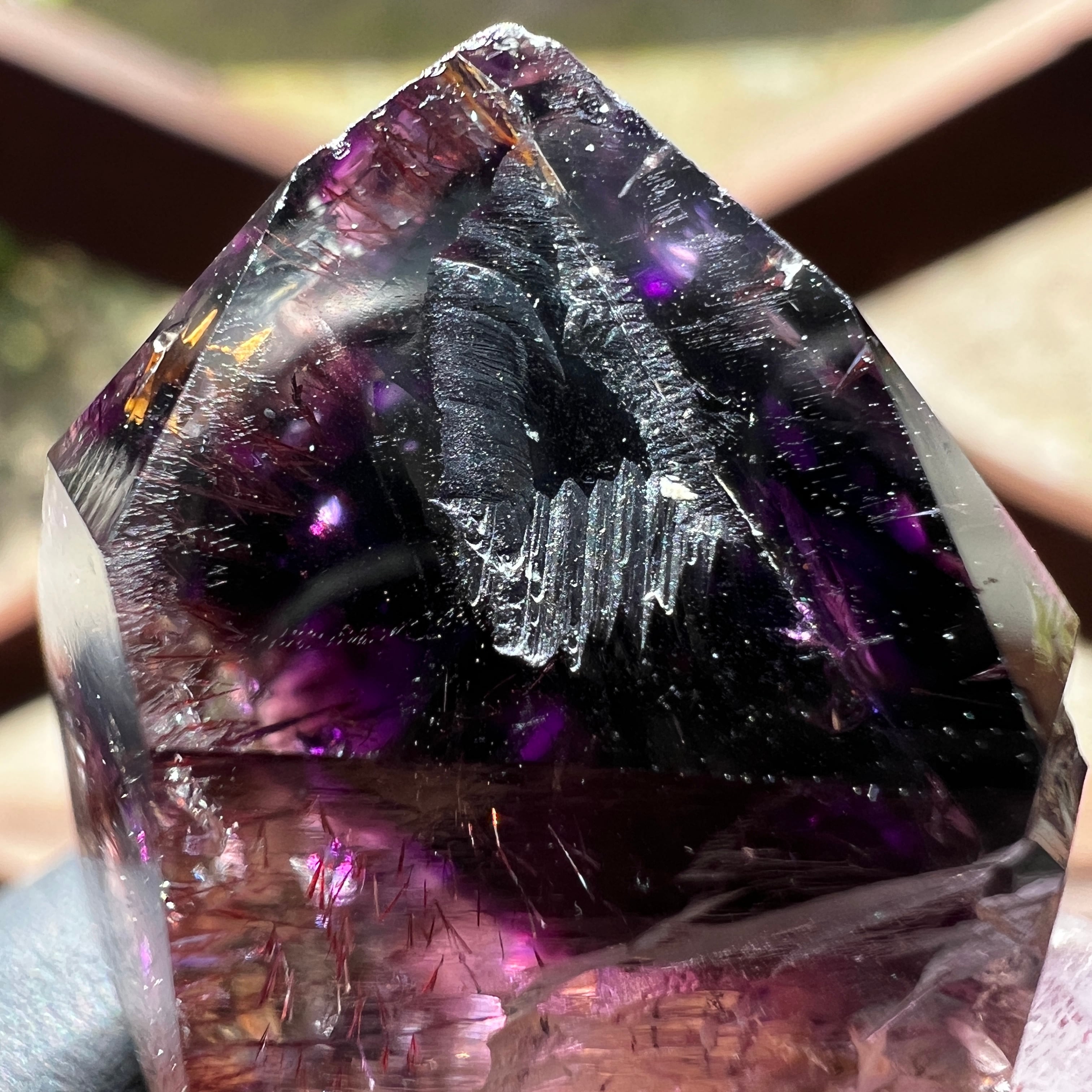 水入り ブルーフレーム セプター シャンガンアメジスト ジンバブエ