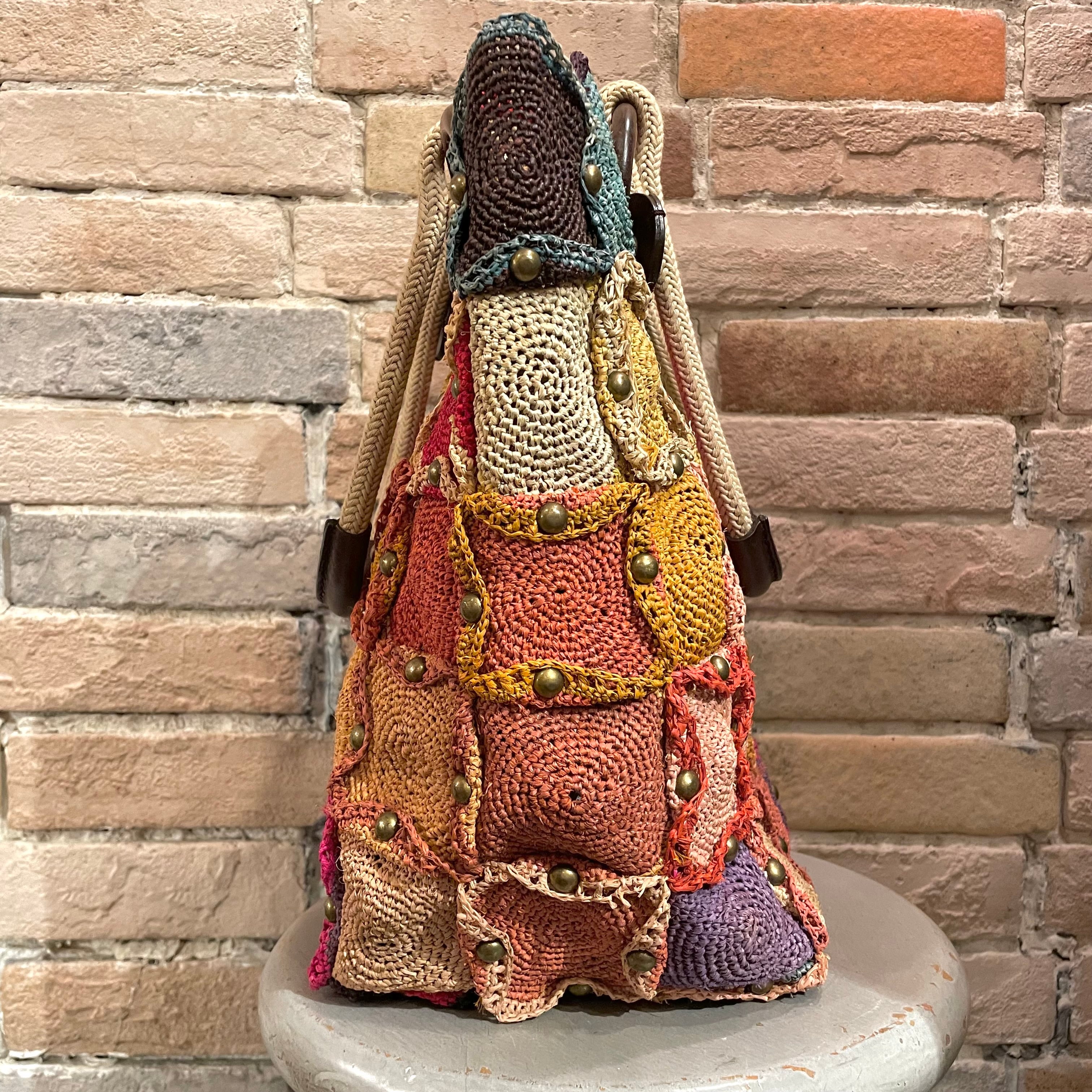 Jamin Puech “rafia&leather&wood tote bag” ラフィアトートバッグ