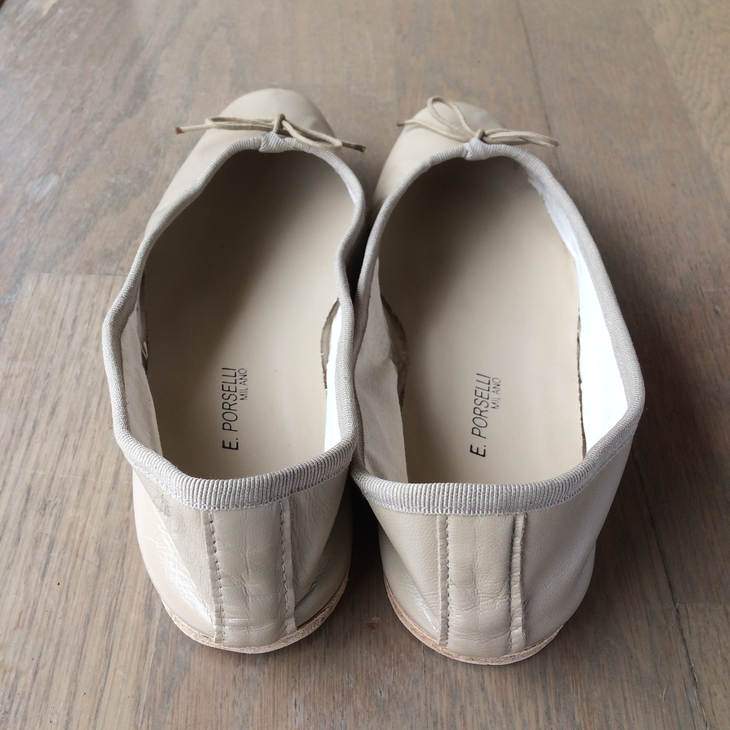 ポルセリ ベージュ バレエシューズ No.35 Beige | porsellina