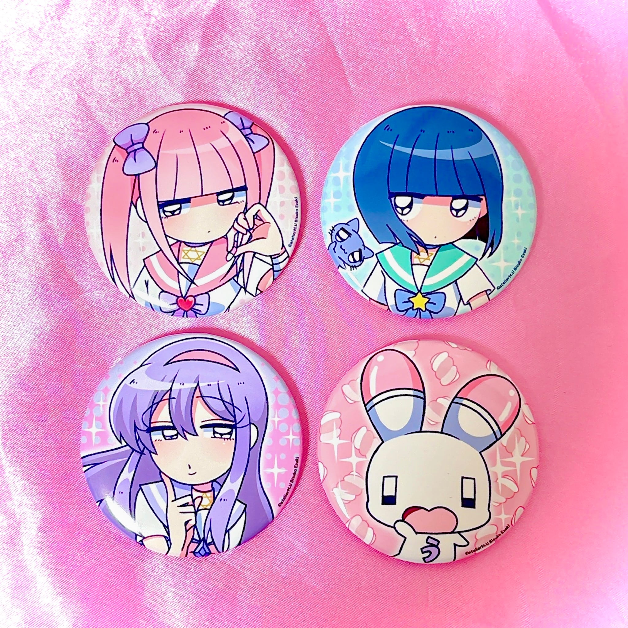 メンヘラチャン ver2025缶バッジ | atelierM.U 江崎びす子 ONLINESHOP