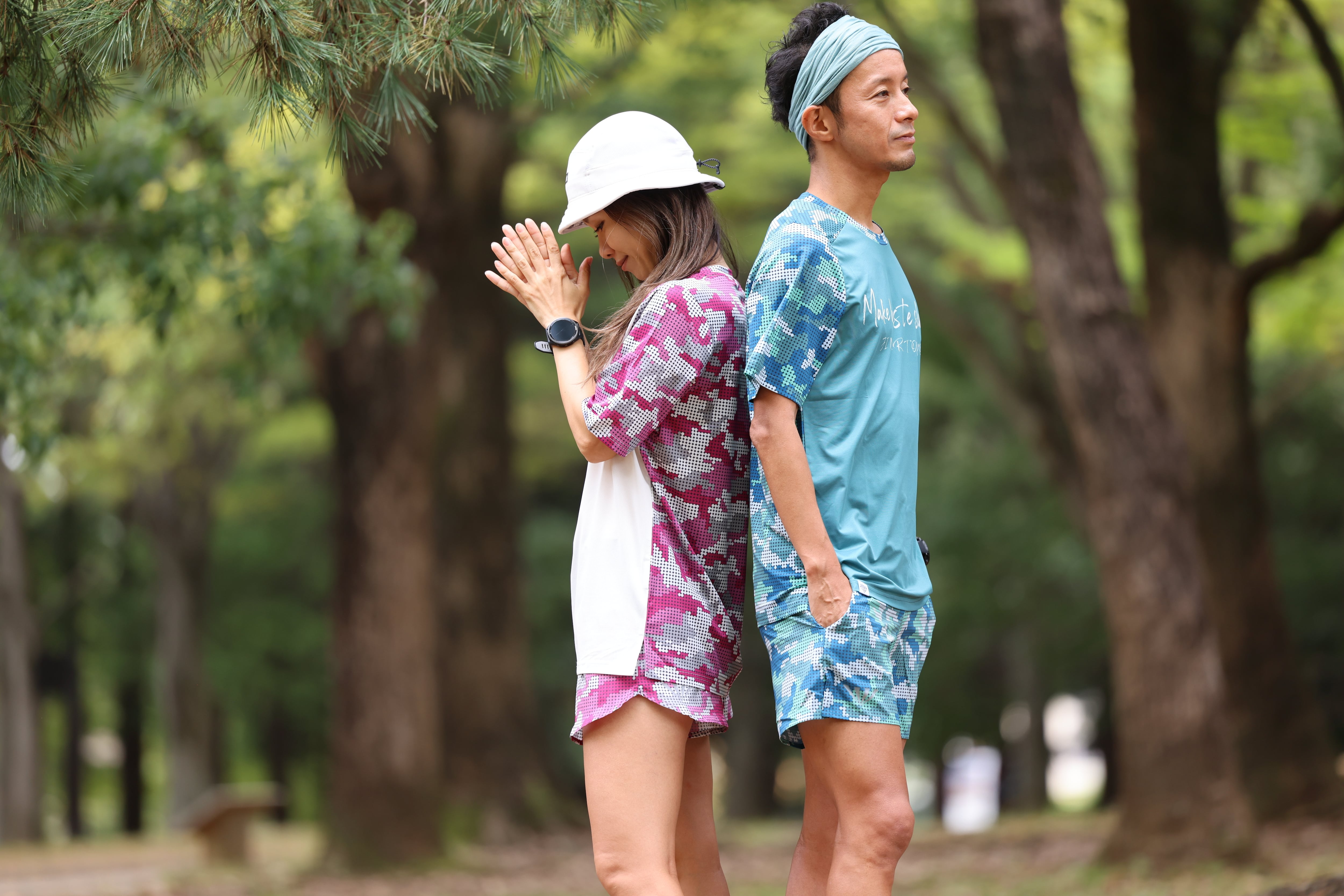 JINGER】メンズ マルチポケット付きランニングパンツ【JM-2050/E.GRN