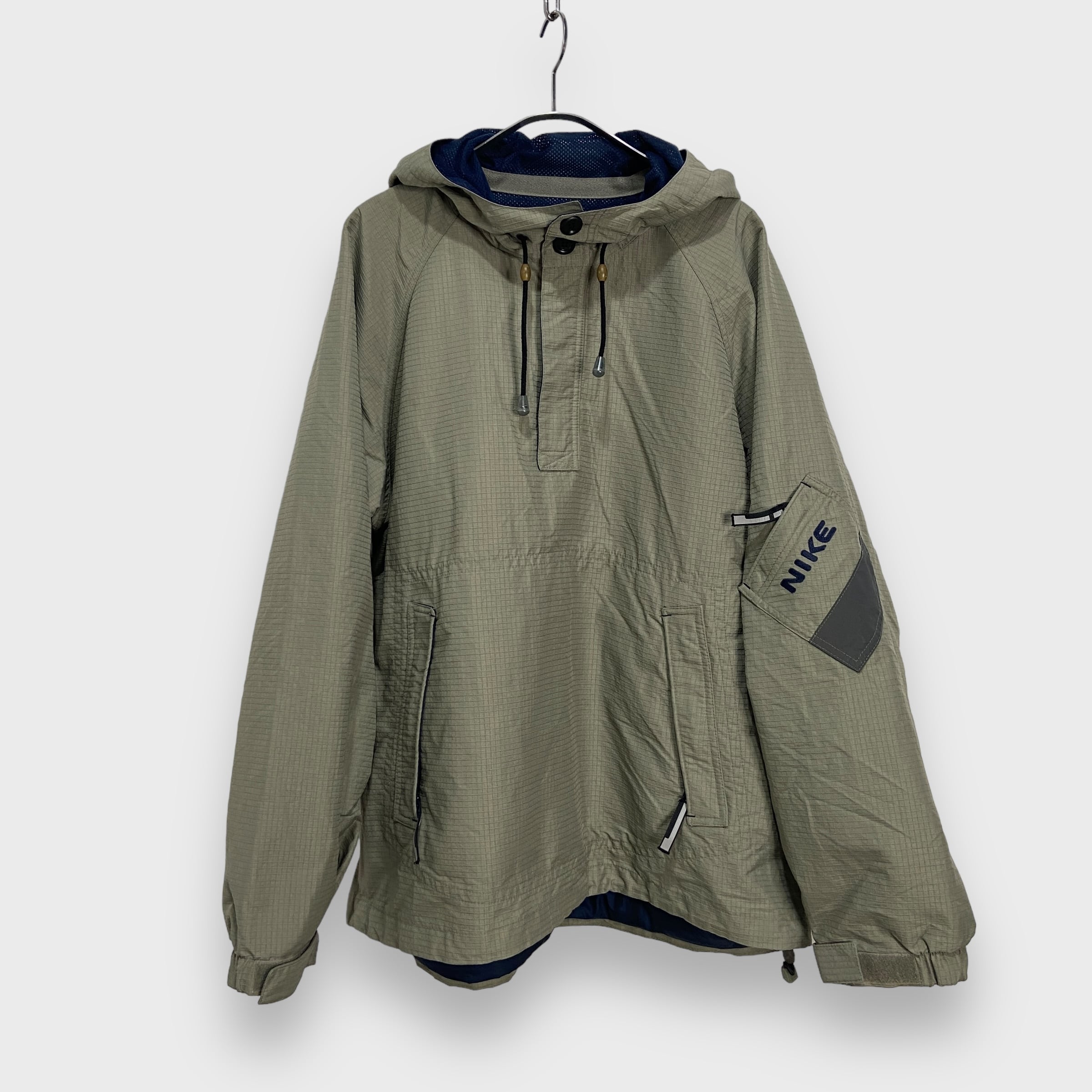 00s NIKE ナイキ アノラックパーカー テック系 ナイロン グレー M