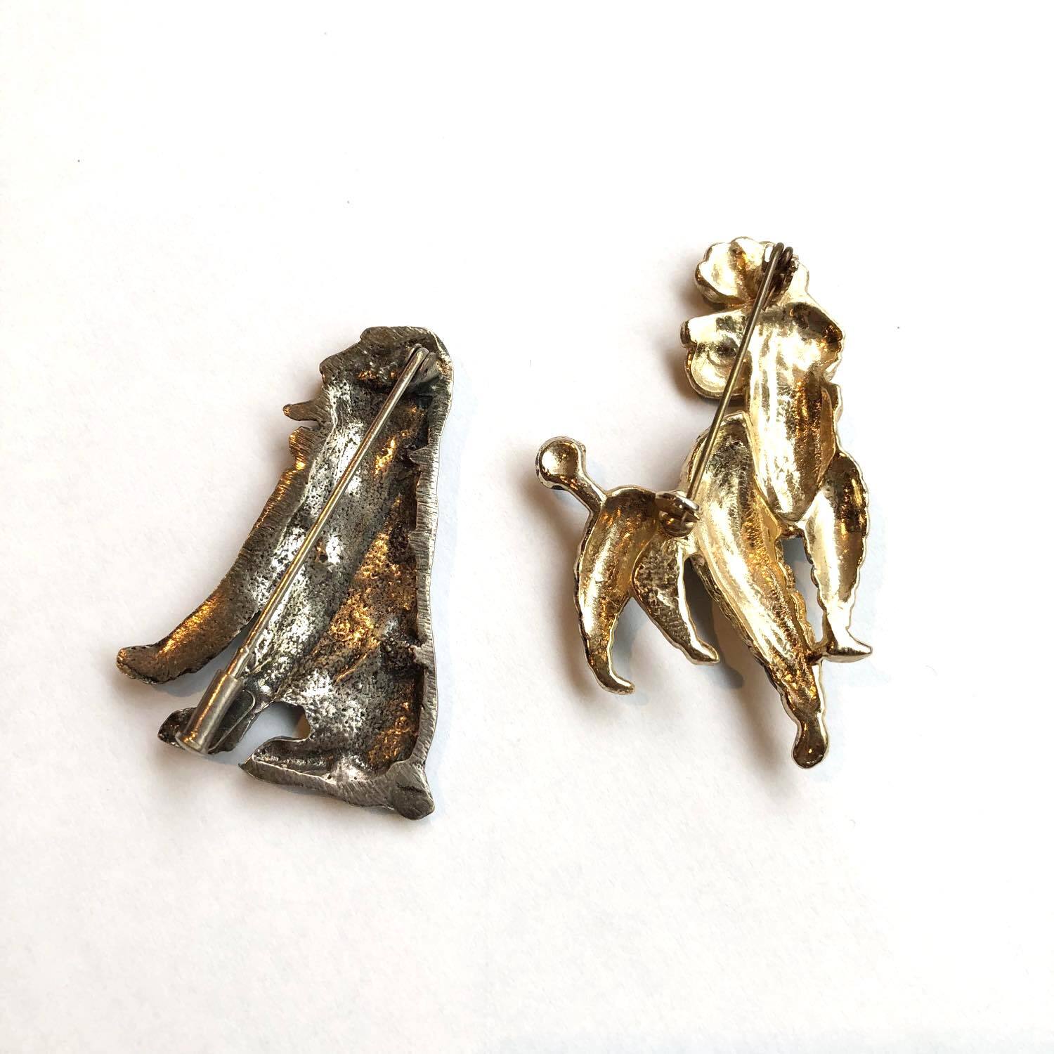 可愛い犬のヴィンテージブローチ | Dua-アクセサリーパーツショップ