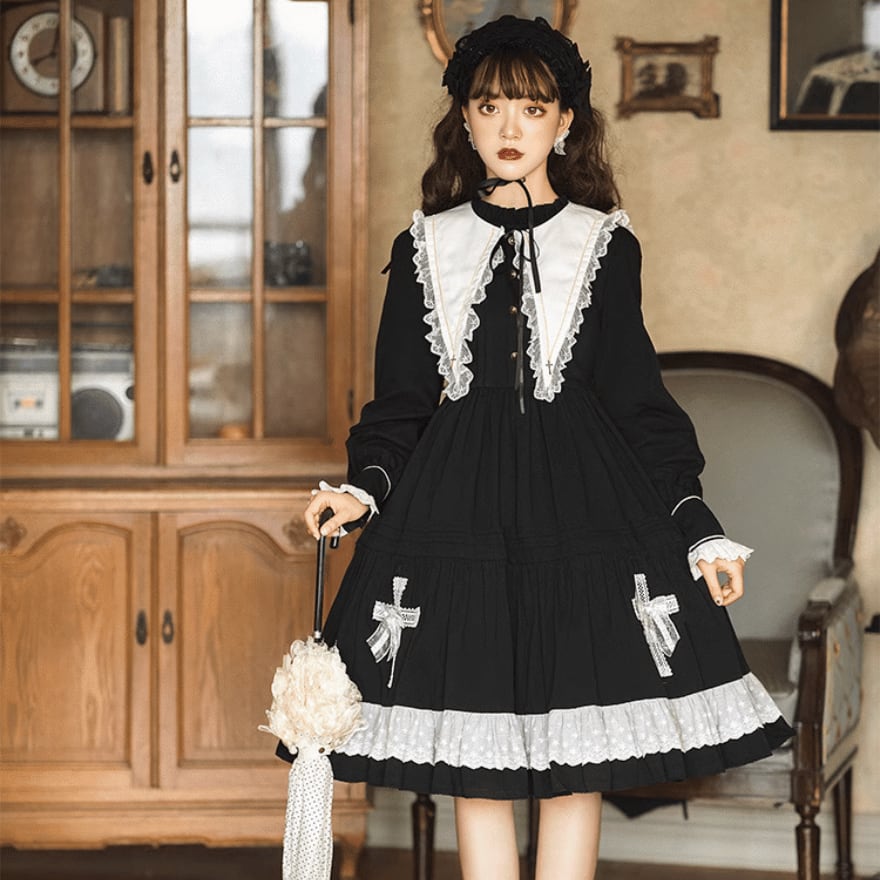 SEASONZ ゴスロリ ワンピース セーラー風 病みかわいい 十字架 ゆめ