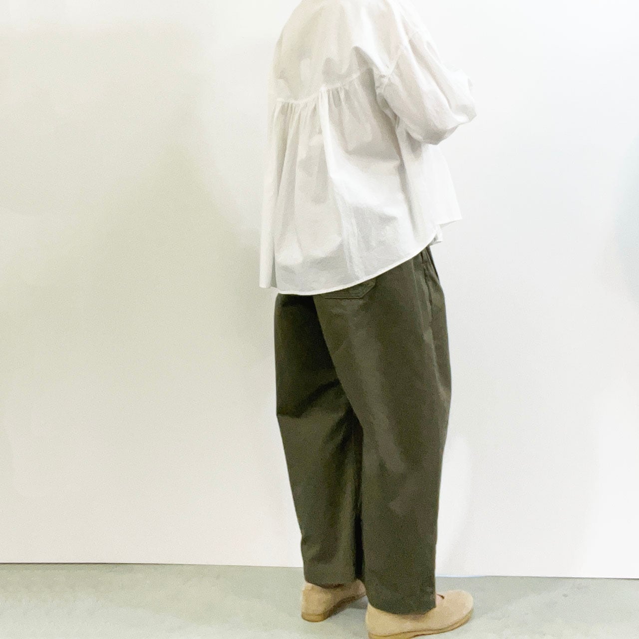 Sasanqua by trees サザンカバイツリー CHINO CROSS BANANA TROUSERS