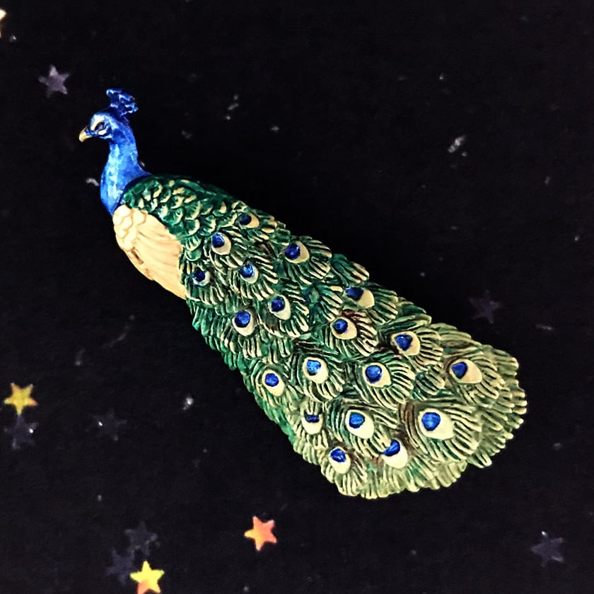 鳥/孔雀》ブローチ クジャク Palnart Poc パルナートポック PB134