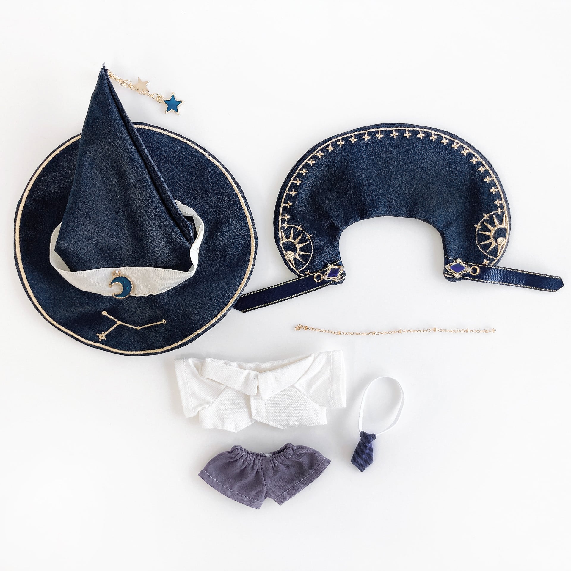 430【10cm】星に願いを（三角帽子衣装） | Little Closet │ ぬい服