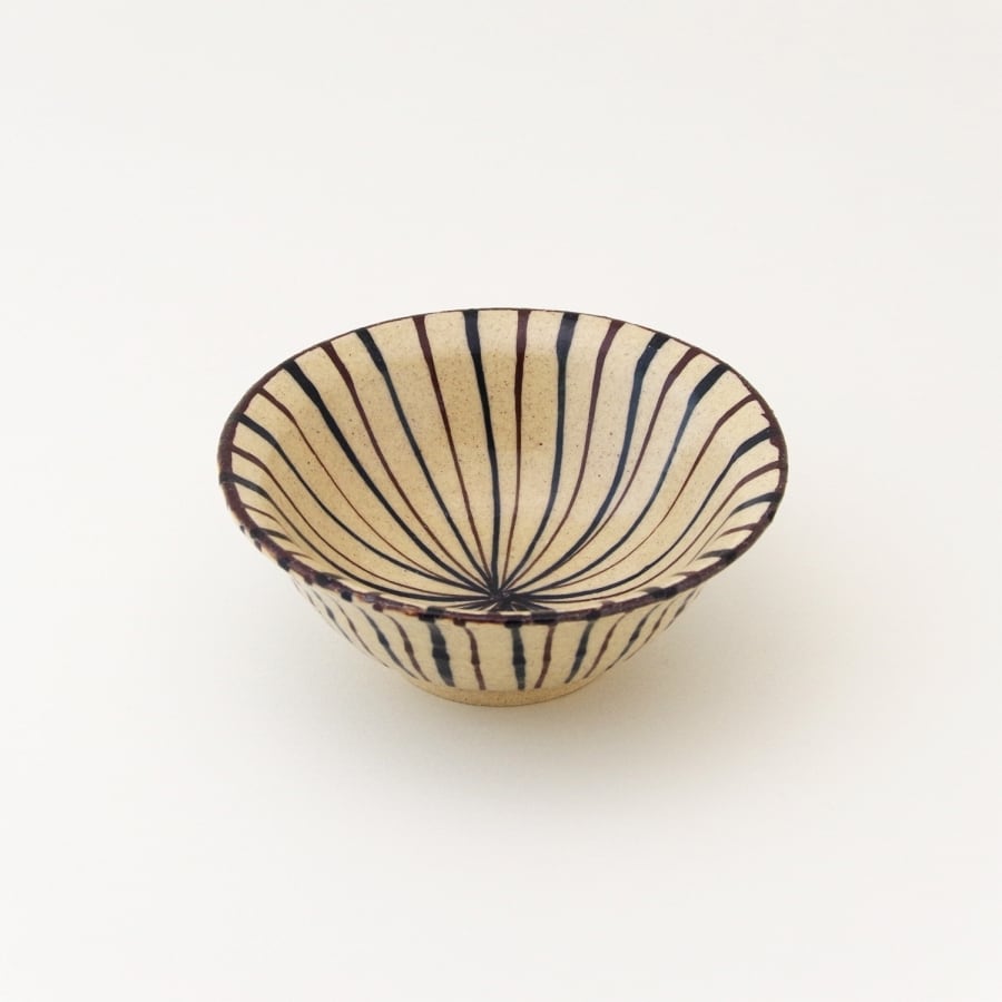 二色十草 三寸千代口（小鉢） 橙/青 小春花窯 瀬戸焼【伝統工芸品