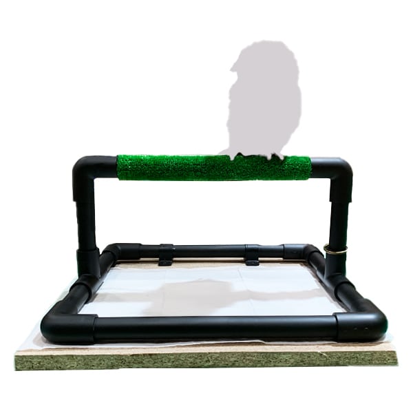 パーチ 黒【フクロウ 猛禽類用】 | アトリエ ぽっくる