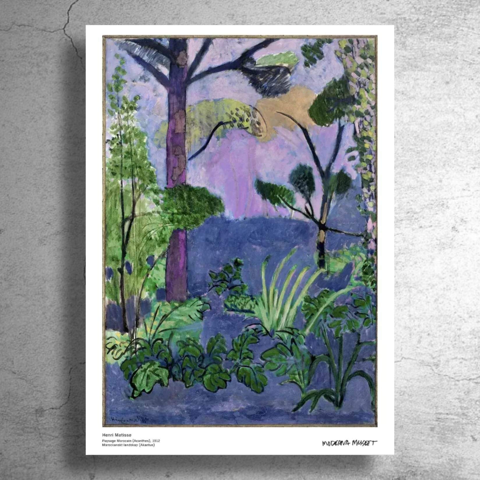 画家『アンリ・マティス』スウェーデンの現代美術館制作ポスター