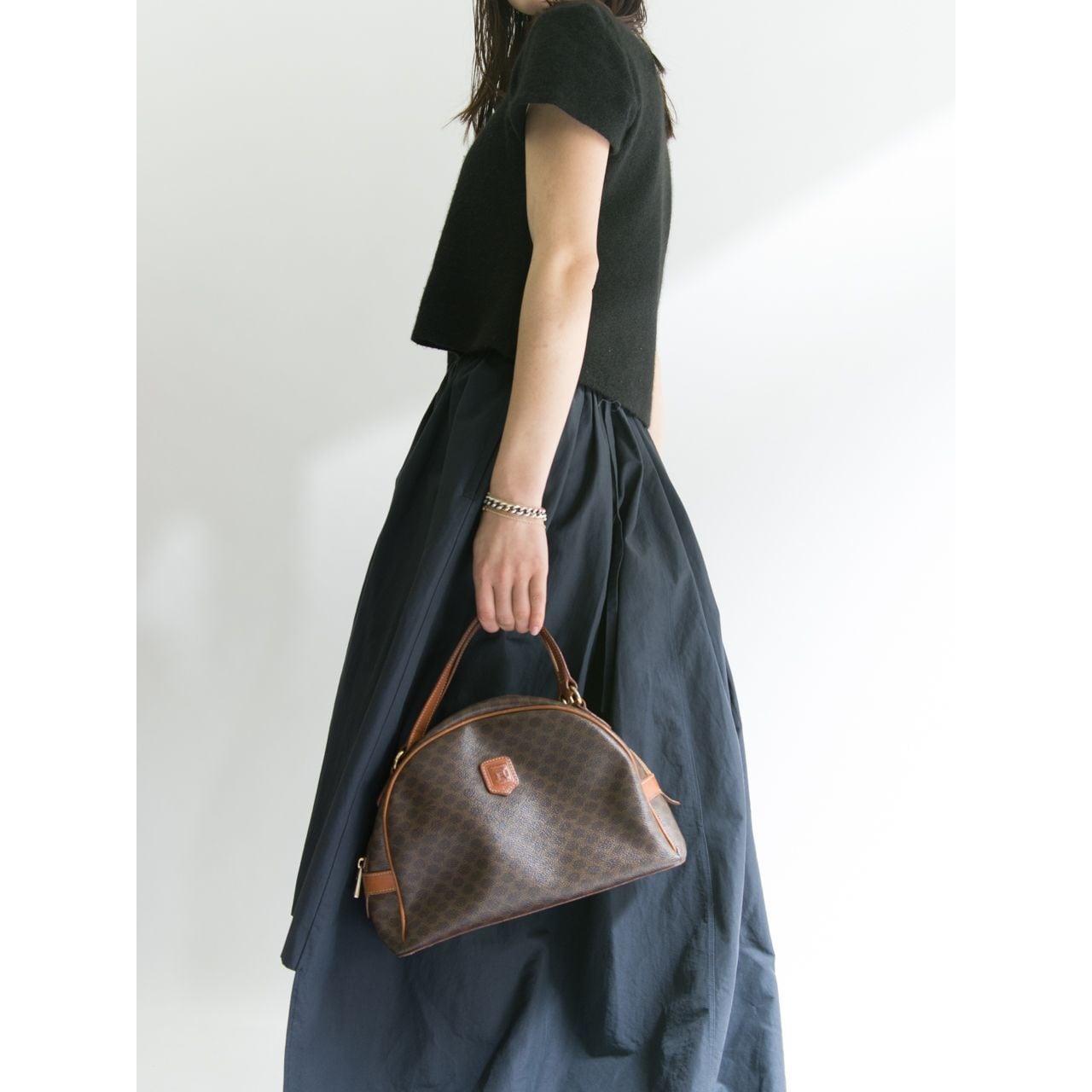 CELINE】Made in Italy macadam hand bag（オールドセリーヌ 90's