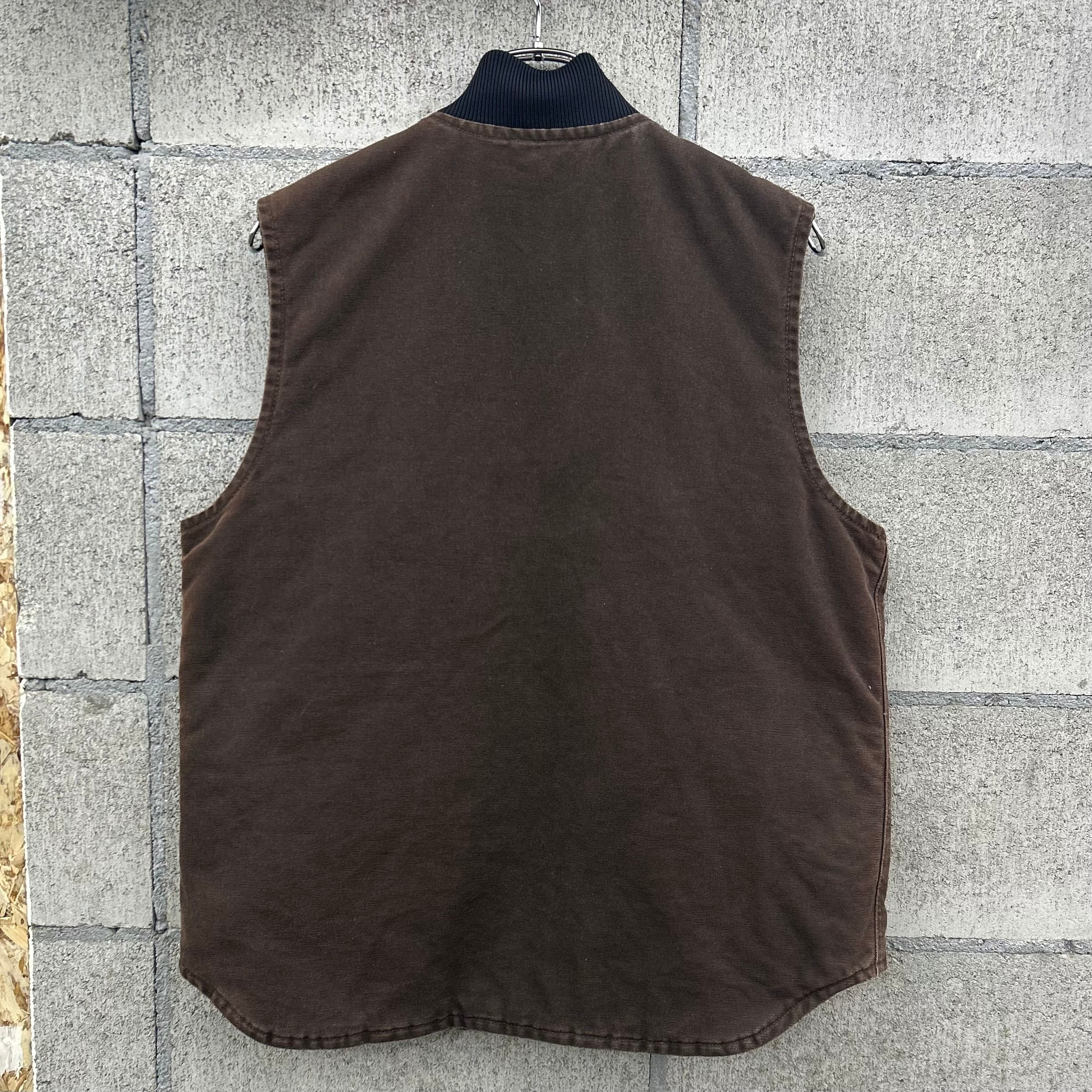 00s Carhartt Duck Vest 00年代 カーハート ダックベスト ブラウン