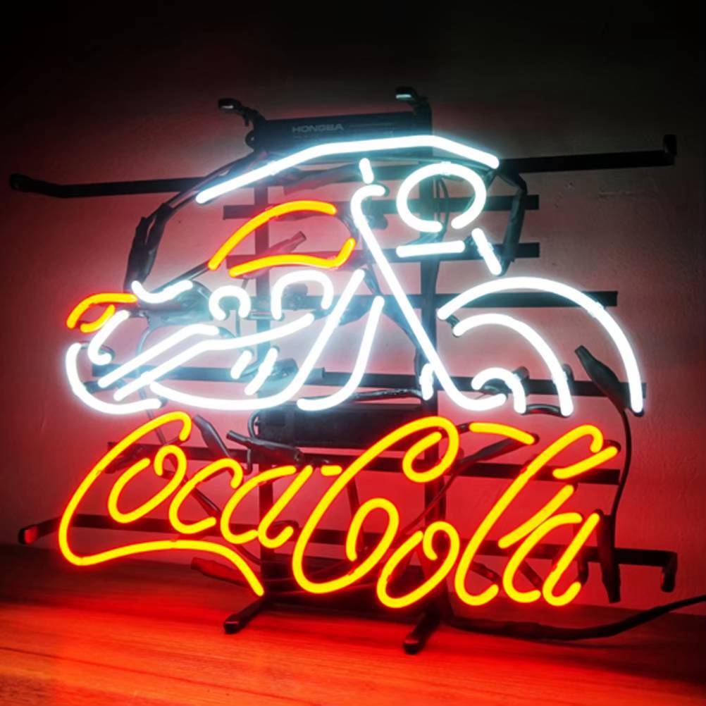 コカコーラ Coca-Cola バイク ネオンサイン ネオン看板 カフェ