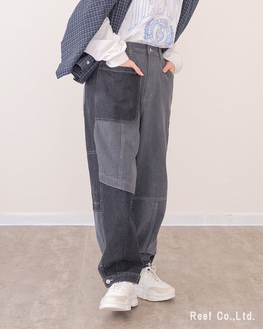 リビルドパッチポケットデニムパンツ】 ST-223742 Brand