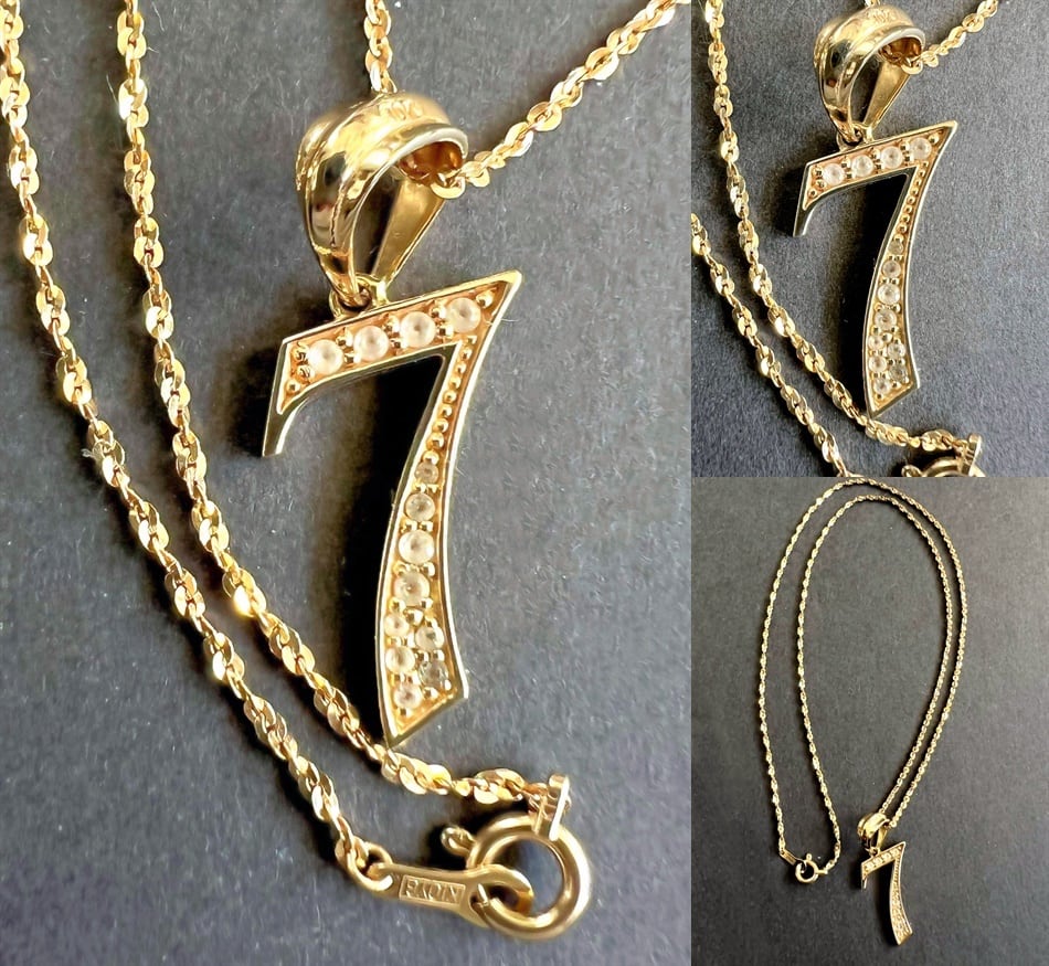 AVALANCHE アバランチ 10K イエローゴールド ナンバーネックレス 7