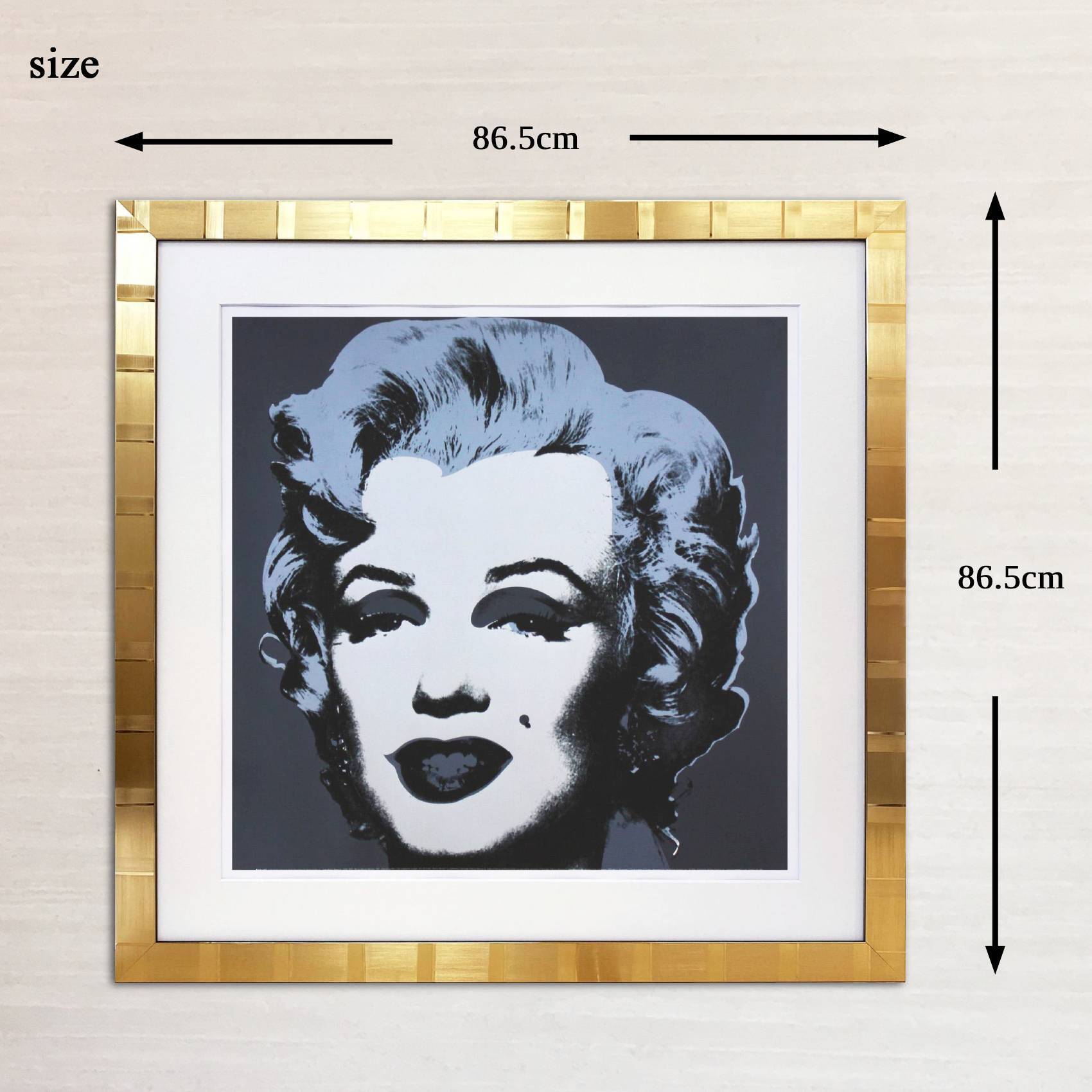 アンディ ウォーホル「マリリン モンロー(ブラック)1967」展示用フック