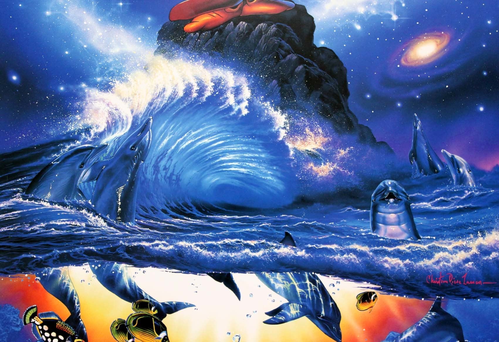 ラッセン&ディズニー ミッキーマウス マリンアート「ソーサラー オブ