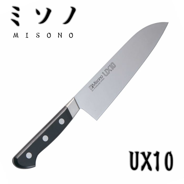 ミソノ 包丁 UX10 三徳包丁 180mm 日本製 両刃 | KEIJIN｜刃物専門店