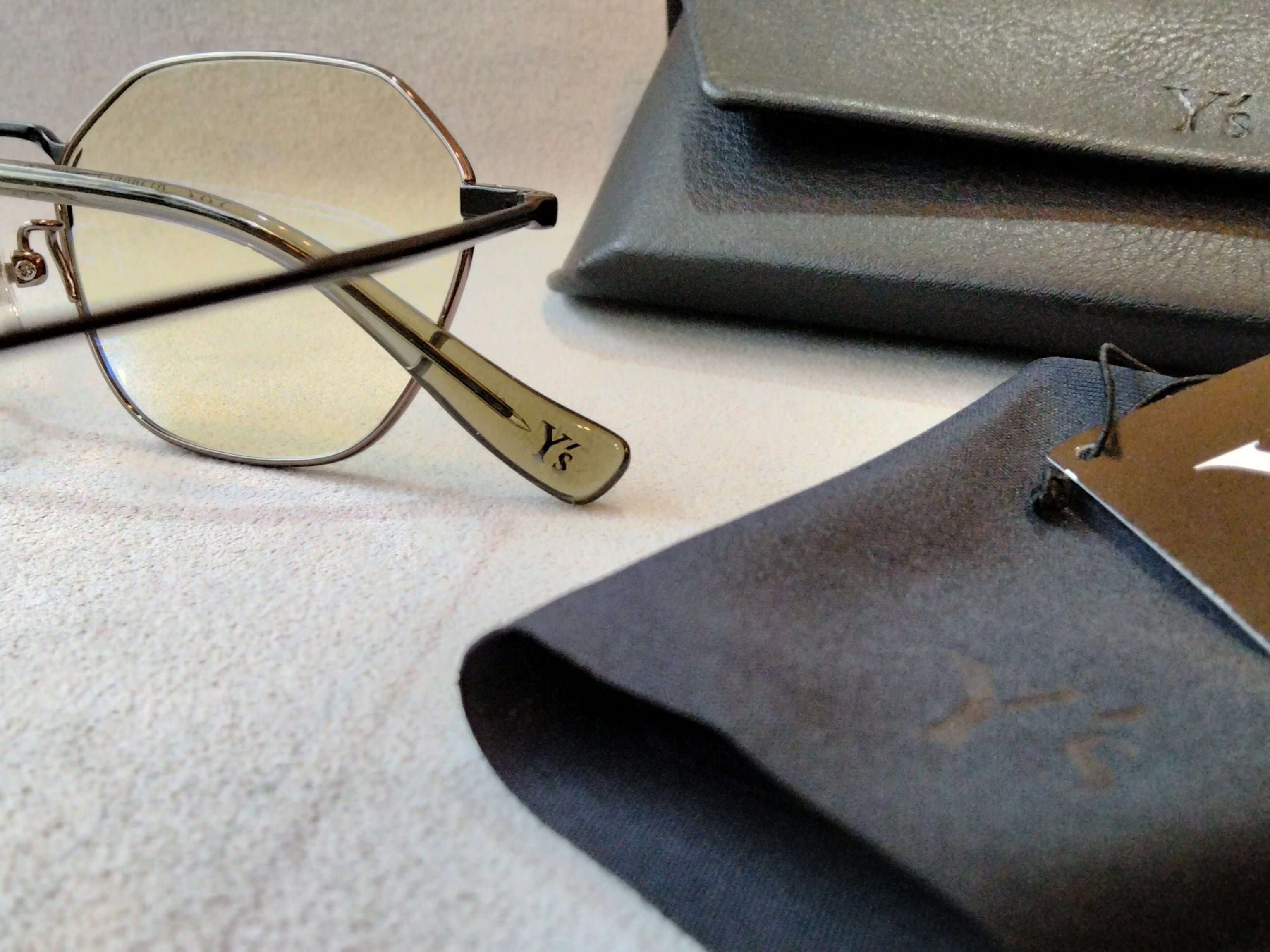 Y's (ワイズ) EYEWEAR 81-0020-3 // BLACK-Dark Grey ［France MADE