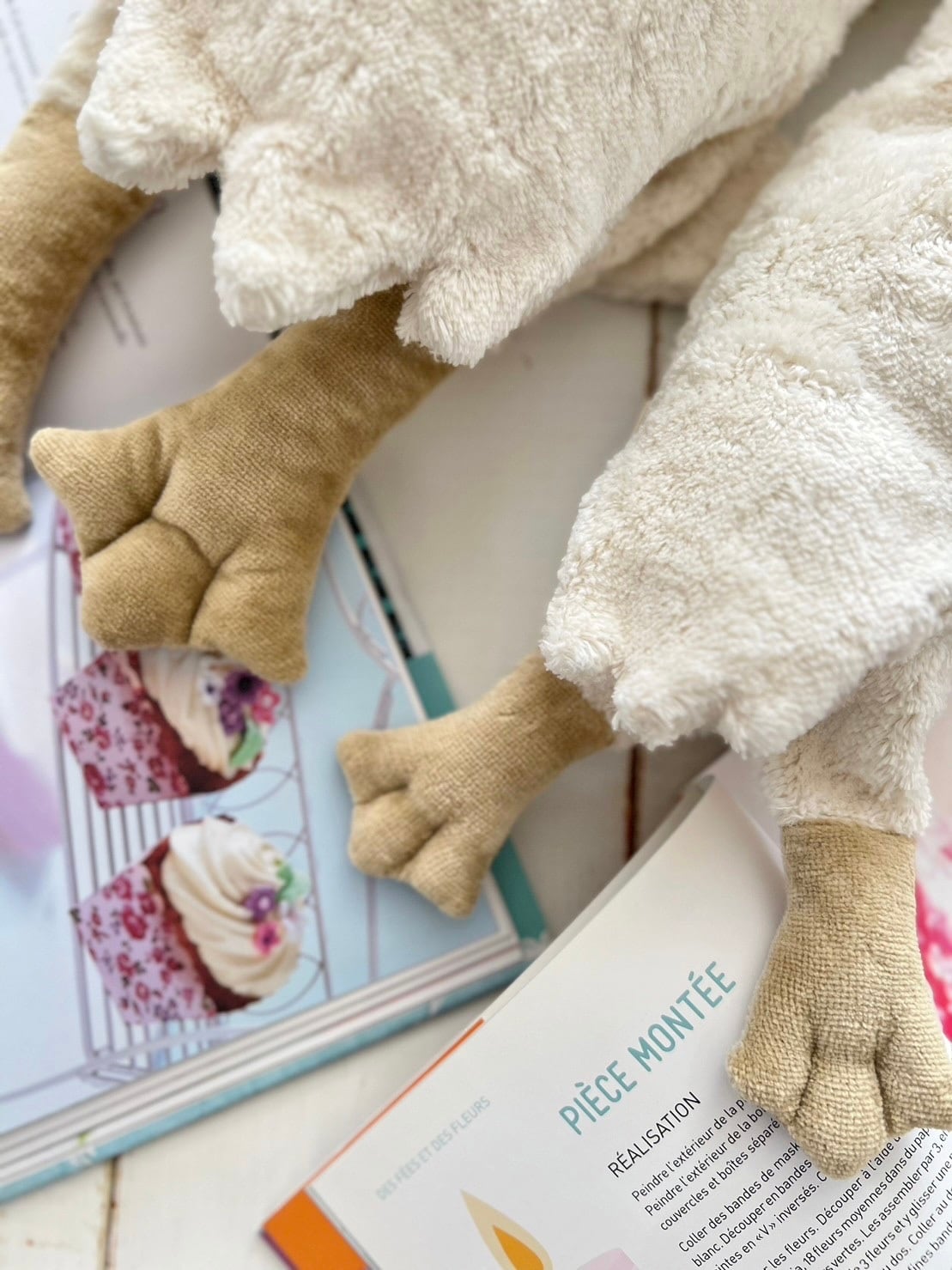 送料無料】Cuddly animal Goose (White, Large)｜ SENGER Naturwelt