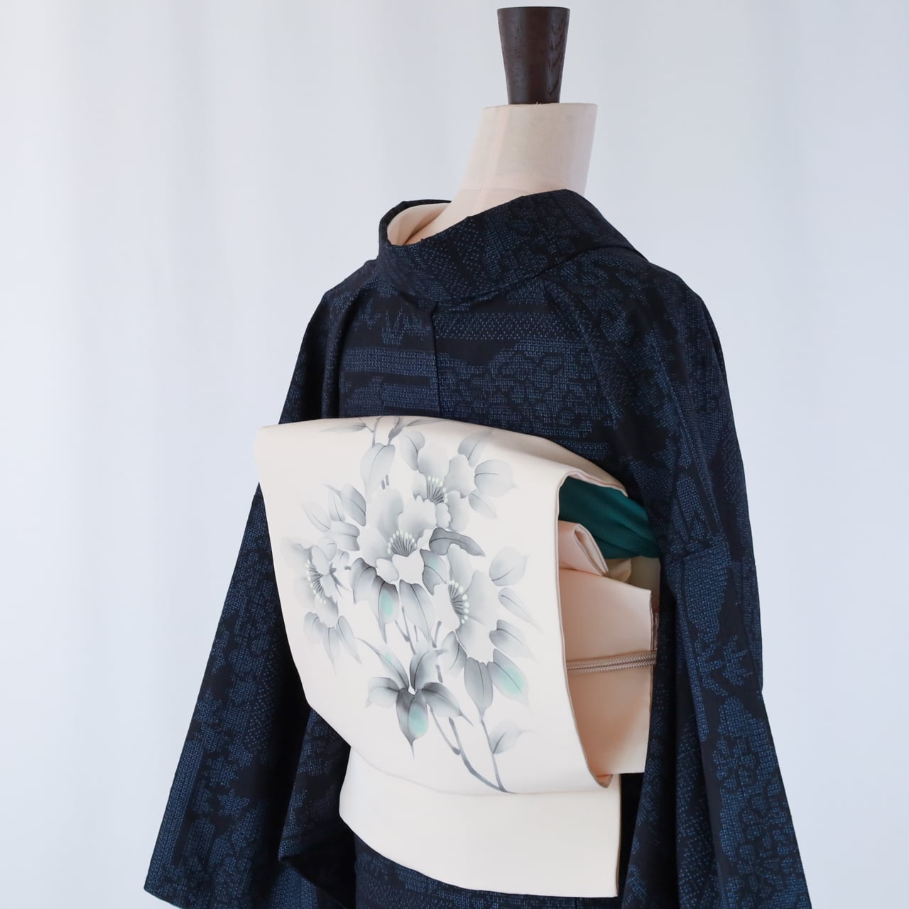 正絹名古屋帯・水墨画作家物 落款あり／美品・未使用品！ | SELECT