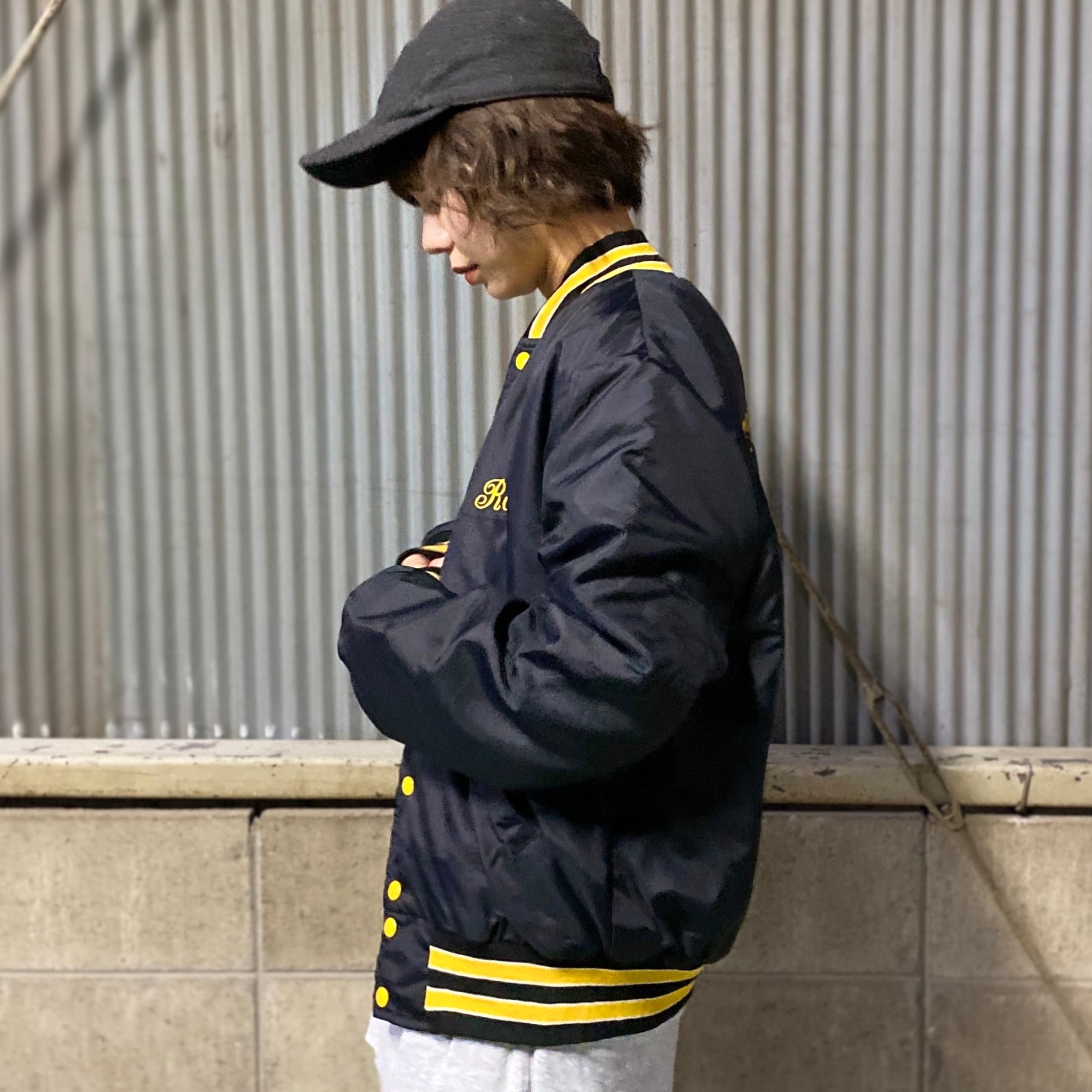 80年代 ビンテージ Holloway ホロウェイ ネーム刺繍 企業ロゴ バック