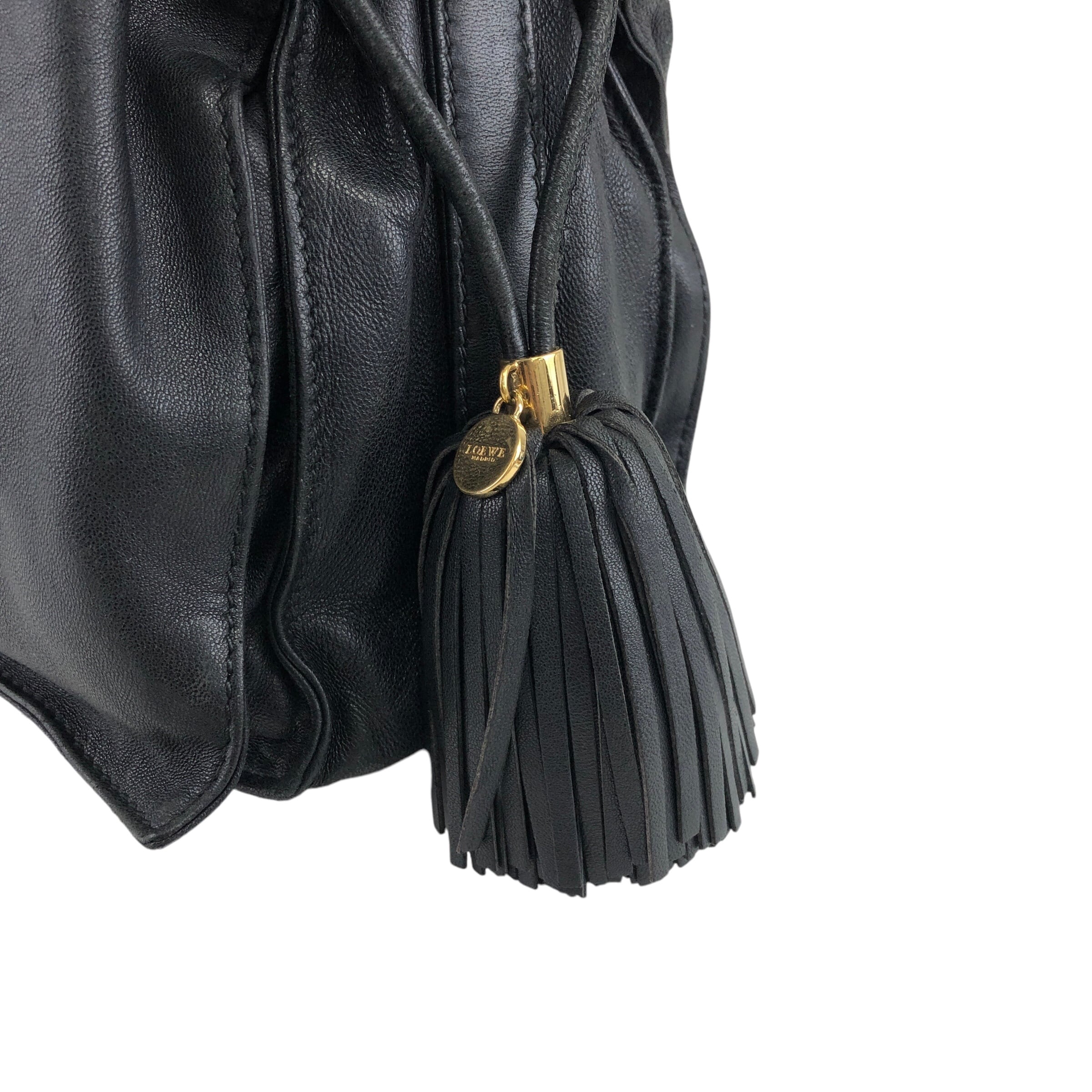 LOEWE ロエベ フラメンコ ショルダーバッグ ブラック タッセル