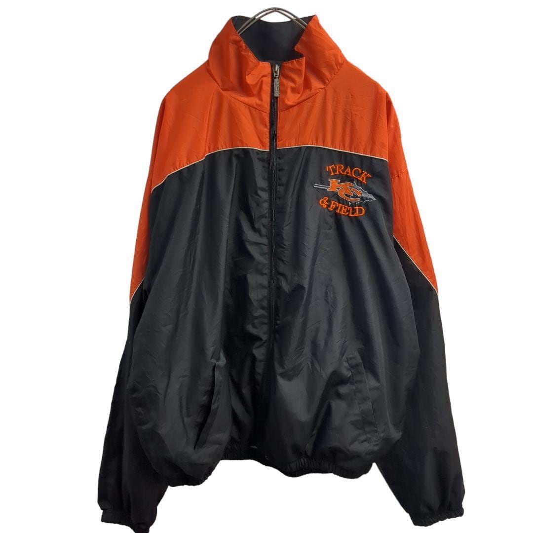 AUGUSTA ナイロンジャケット 刺繍ロゴ オレンジ黒メンズL fs | Pay ID