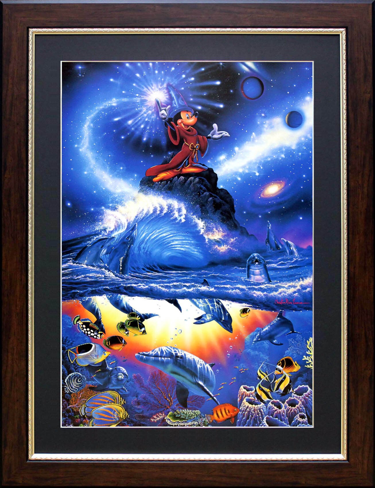 ラッセン ディズニー ポスター「ミッキーマウス/ソーサラー オブ ザ