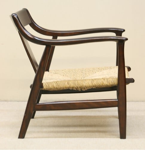 松本民芸家具 #77型曲肘ラッシチェア Rush-seated Chair No.77 1seater