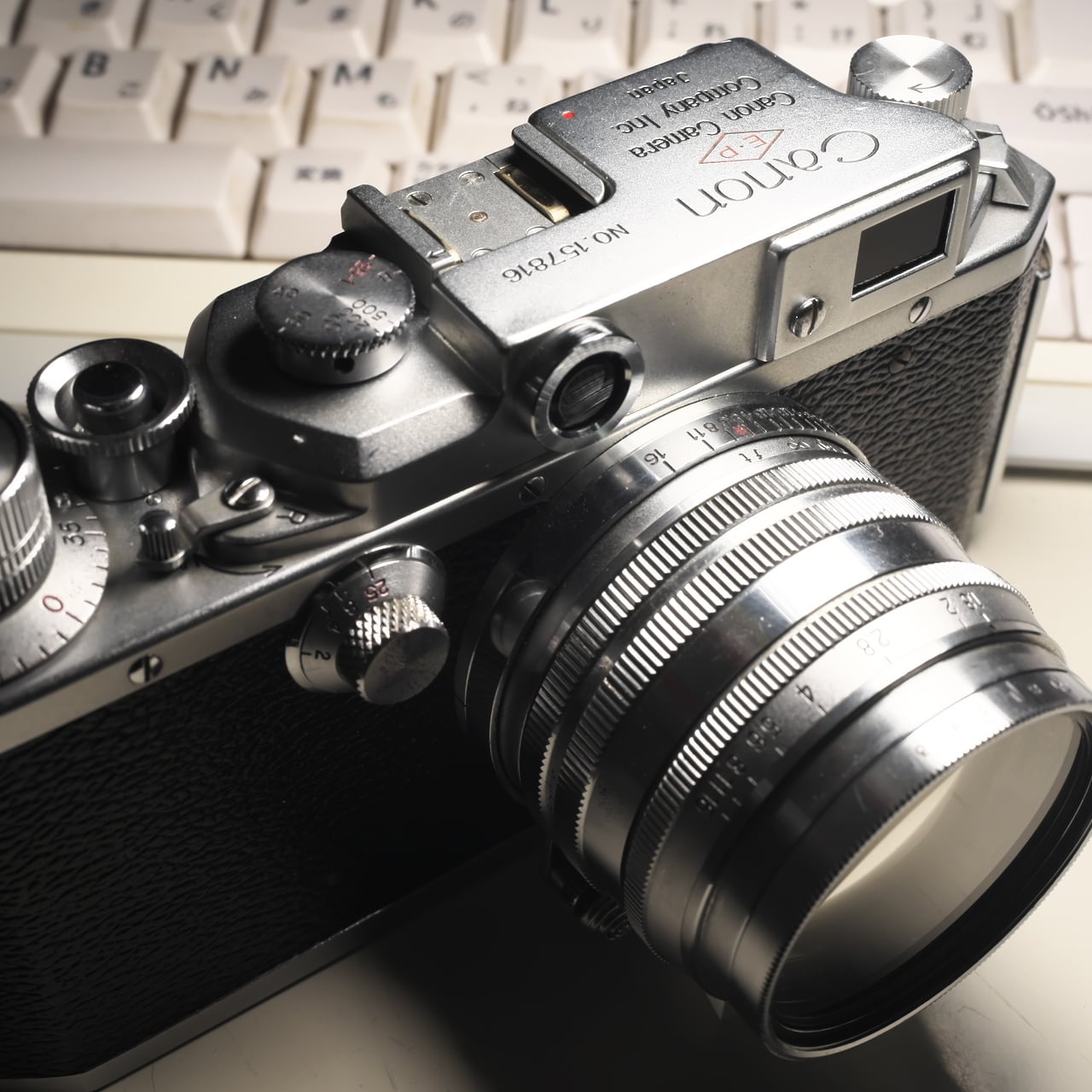 キャノン米軍基地向けレンジファインダーカメラIIf、50mm、35mmレンズ