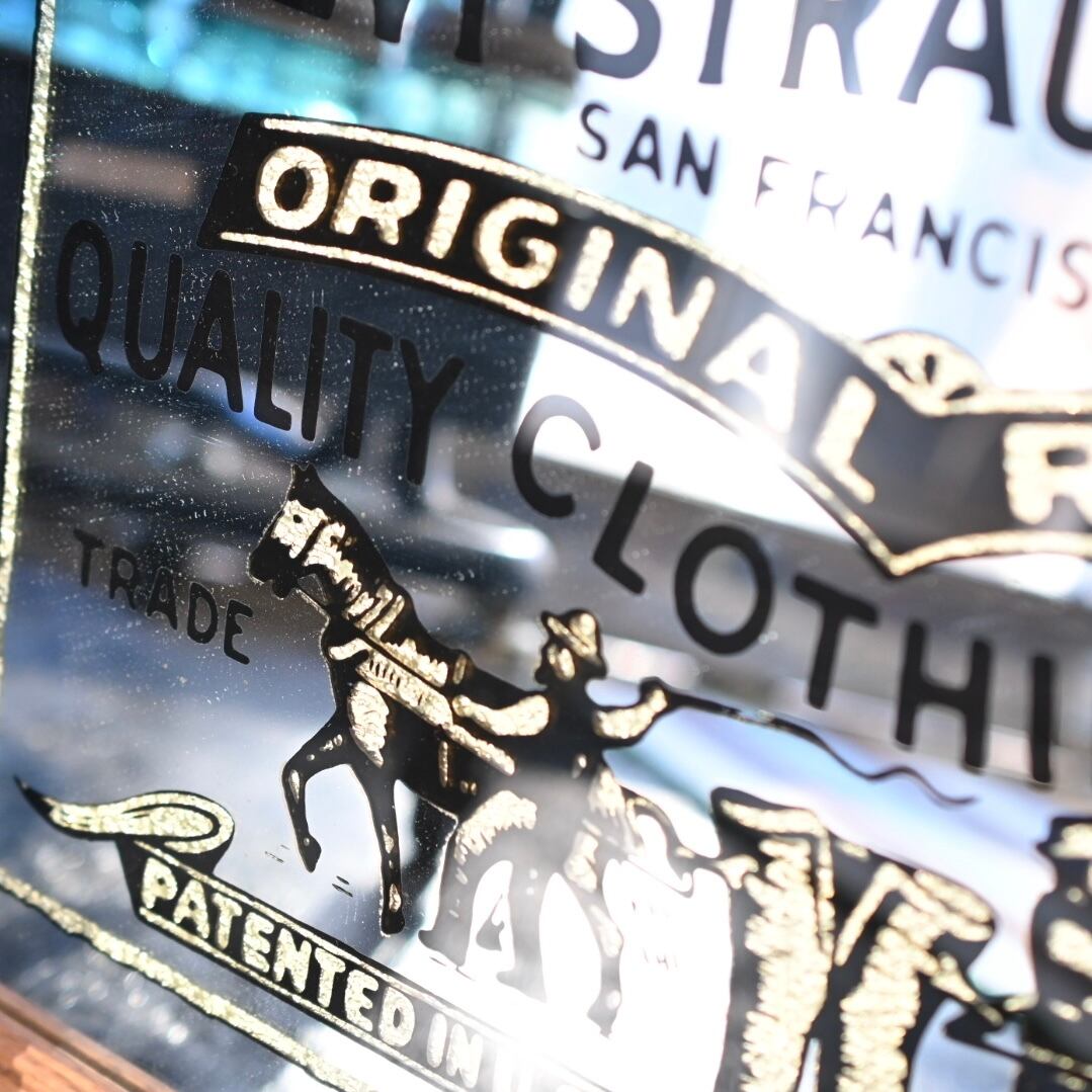 60's Vintage Levi's Advertising Pub Mirror 2 | Button Works Store