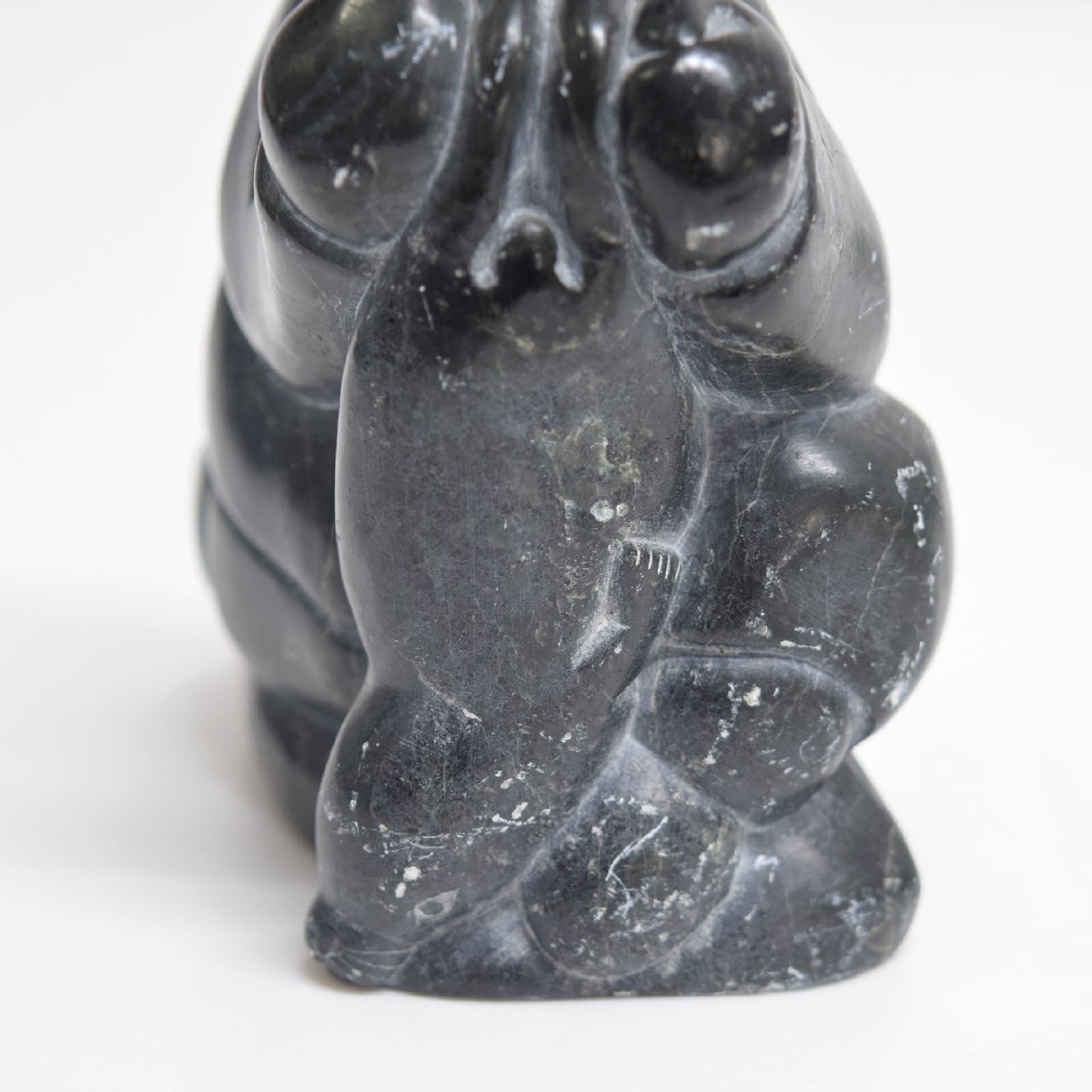 カナダ エスキモーアート（イヌイットアート）石の彫刻 狩猟 獲物を